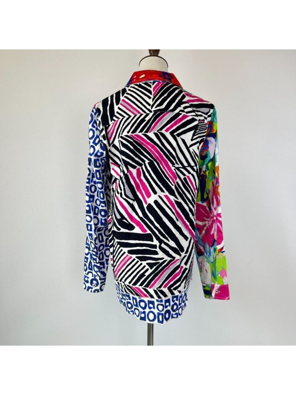 NWOT Coldwater Creek Multicolor Rayon Blend Long-Sleeved Blouse Shirt Size S - Picture 5 of 13
